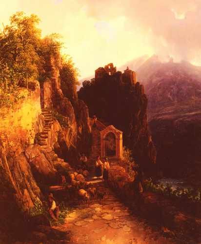Ender Thomas Alpin Landschaft A4 Photo Print