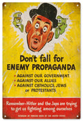 Enemy Propaganda Poster Vintage Retro Advert Ads A4 Photo Print