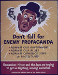 Enemy Propaganda Warning Vintage Retro Advert Poster A4 Photo Print