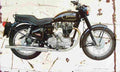 Enfield Bullet500 1990 Aged Vintage A4 Photo Print