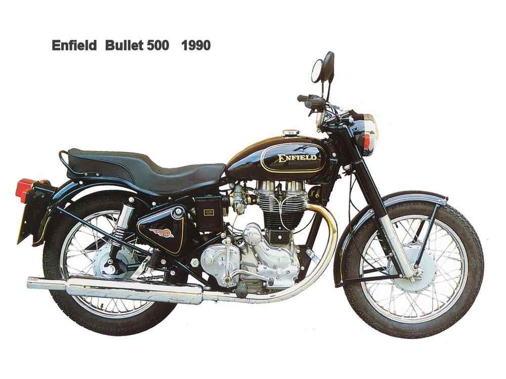 Enfield Bullet500 1990 motorbike A4 Photo Print
