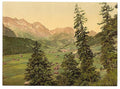 Engelberg Valley Bernese Oberland 2 Vintage A4 Photo Print