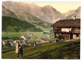 Engelberg Valley Bernese Oberland Vintage A4 Photo Print