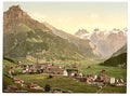 Engelberg Valley general view Bernese Oberland Vintage A4 Photo Print
