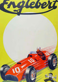 Engelbert Racing Car 1 Vintage Retro Advert Poster A4 Photo Print