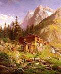 Engelhardt Georg An Alpine Mill House Art A4 Photo Print UK