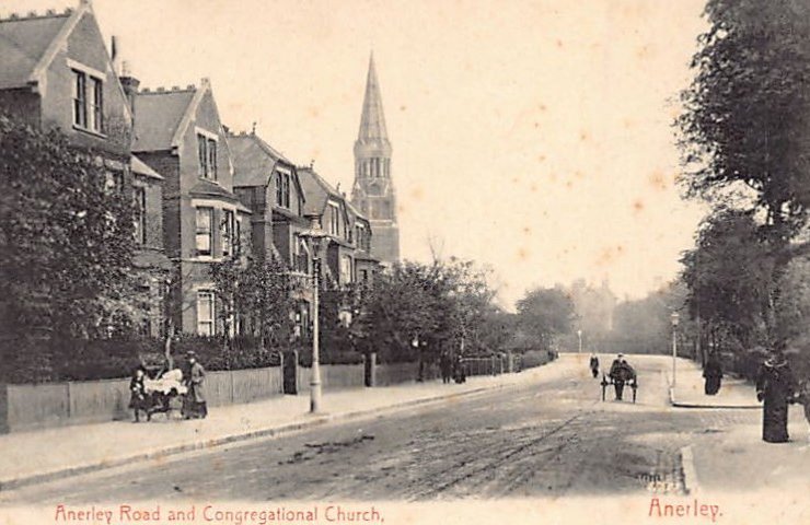 England Anerley Greater London Anerley Road And Congrational Church Vintage A4 Photo Print