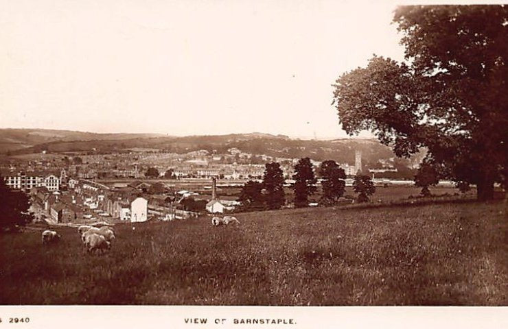 England Barnstaple General View Vintage A4 Photo Print
