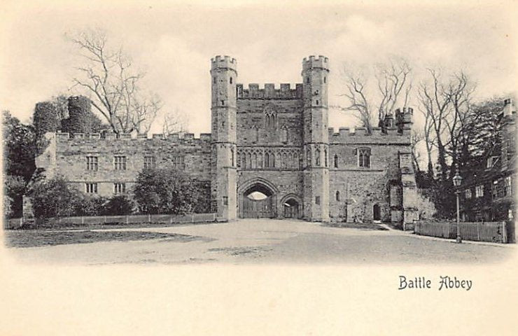 England Battle Sx Battle Abbey Gate House Vintage A4 Photo Print