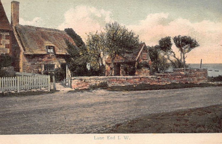 England Bembridge Isle Of Wight Lane End Vintage A4 Photo Print