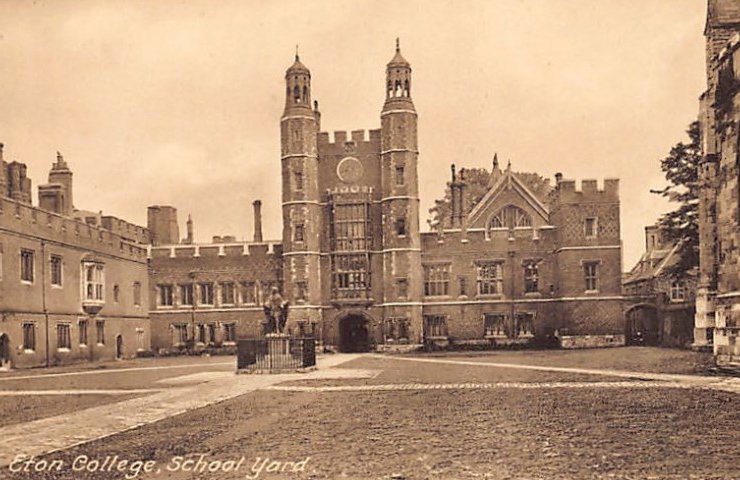 England Berks Eton College School Yard Vintage A4 Photo Print