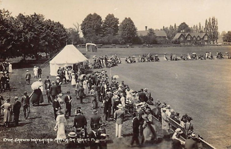 England Berks Eton Crowd Watching Match Vintage A4 Photo Print