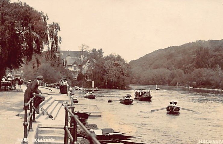 England Berks Maidenhead Near Boulter S Vintage A4 Photo Print