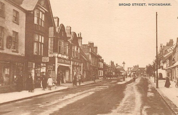 England Berks Wokingham Broad Street Vintage A4 Photo Print