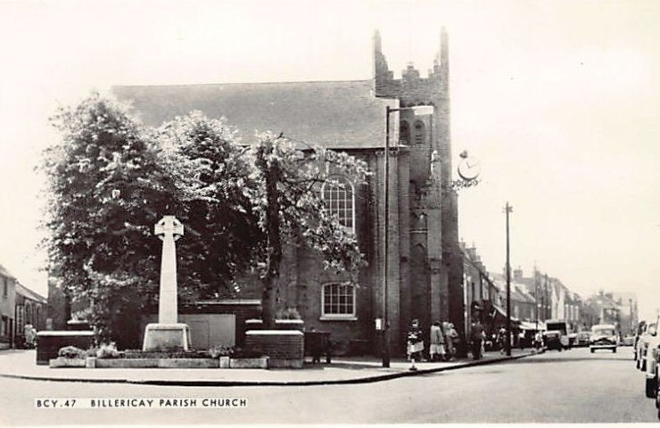 England Billericay Parish Church High Street Vintage A4 Photo Print