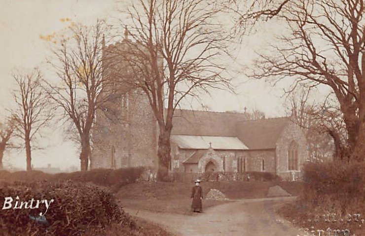 England Bintry Church Vintage A4 Photo Print
