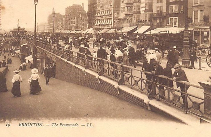 England Brighton The Promenade Ll Levy 19 Vintage A4 Photo Print