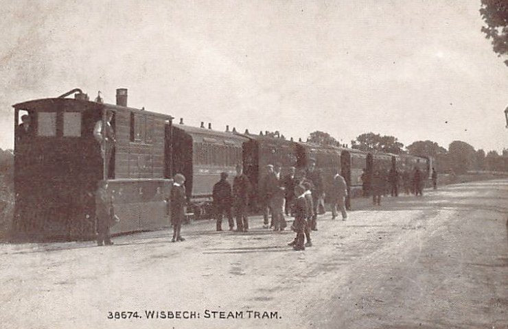 England Cambs Wisbech Steamtram Vintage A4 Photo Print