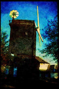 England Countryside 298000 Windmill, Iclesham, Kent A4 Limited Edition Watercolour Print