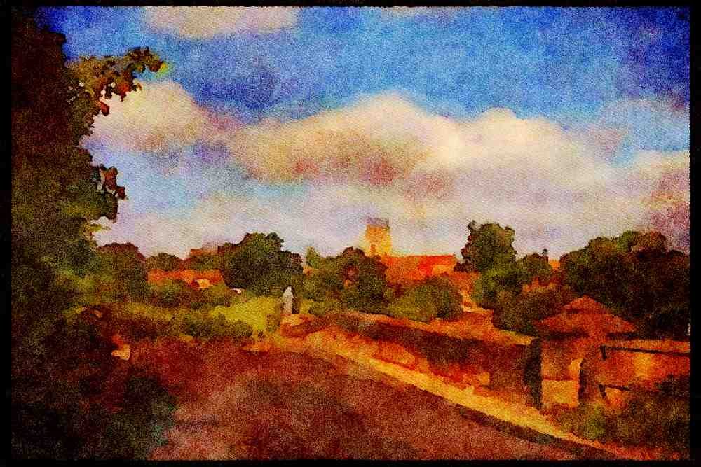England Countryside 298004 Penshurst Village, Kent A4 Limited Edition Watercolour Print