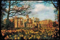 England Countryside 298068 St. John's Cambridge With Daffodils A4 Limited Edition Watercolour Print