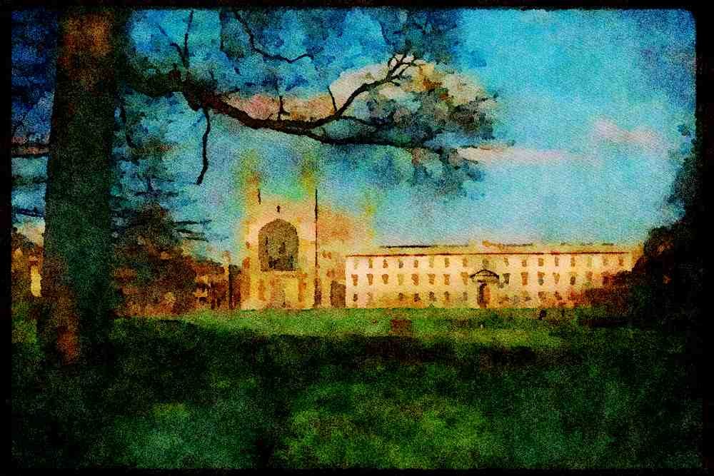 England Countryside 298070 Kings College, Cambridge A4 Limited Edition Watercolour Print