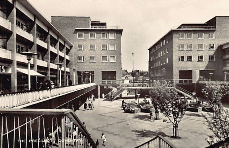 England Coventry The Precinct Vintage A4 Photo Print