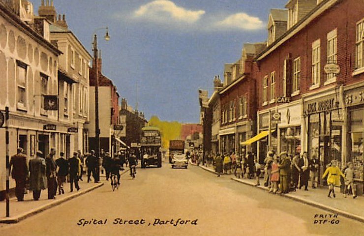England Dartford Spital Street Vintage A4 Photo Print