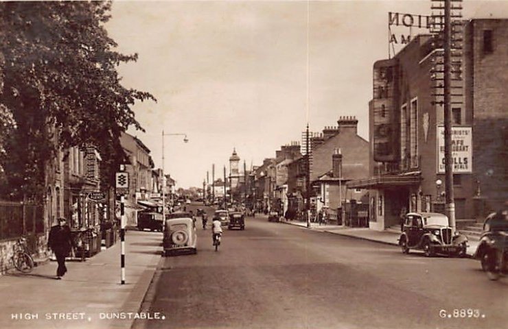 England Dunstable High Street Vintage A4 Photo Print