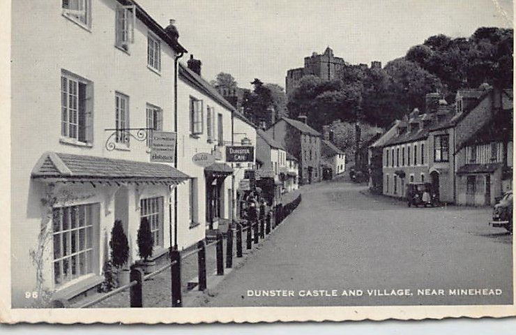 England Dunster Castle And Village Vintage A4 Photo Print
