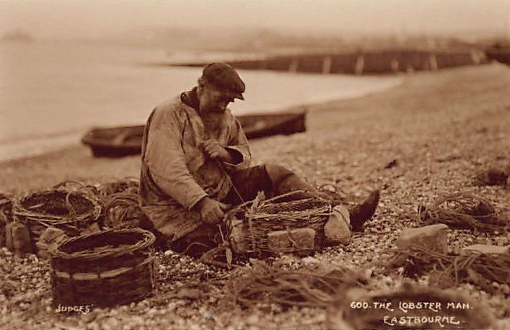 England Eastbourne The Lobster Man Vintage A4 Photo Print