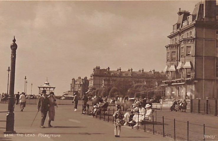 England Folkestone The Leas Vintage A4 Photo Print