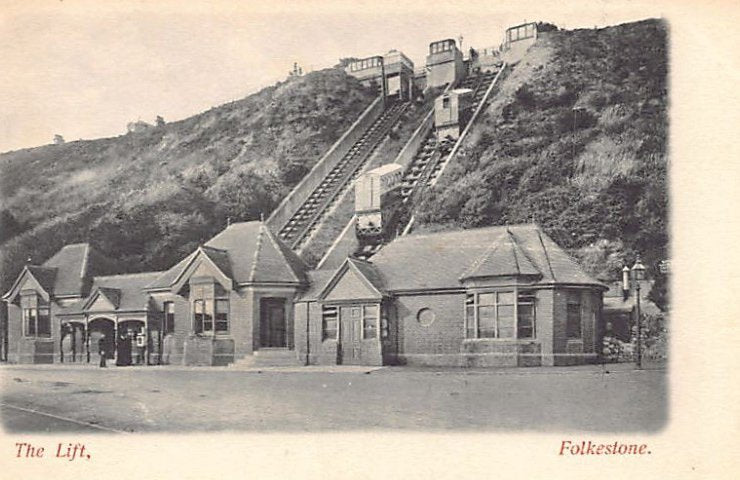 England Folkestone The Lift Vintage A4 Photo Print