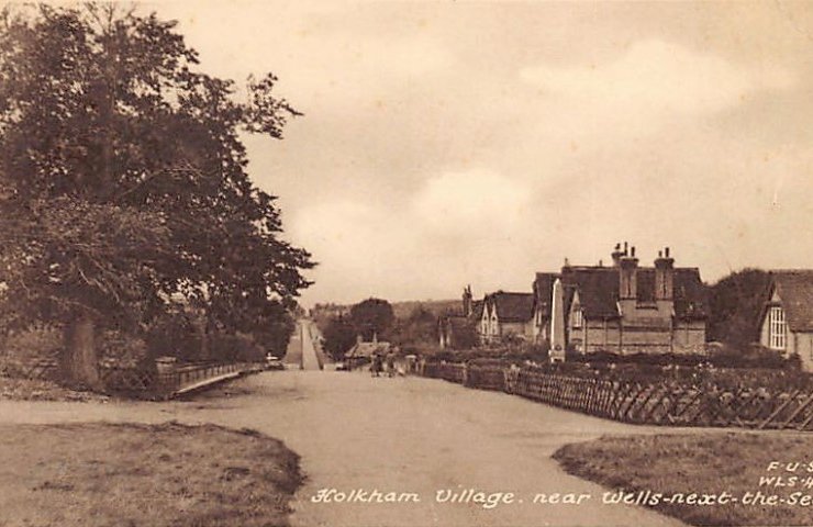 England Holkham Village Near Wells Next The Sea Vintage A4 Photo Print