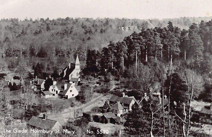 England Holmbury St Mary The Glade Vintage A4 Photo Print