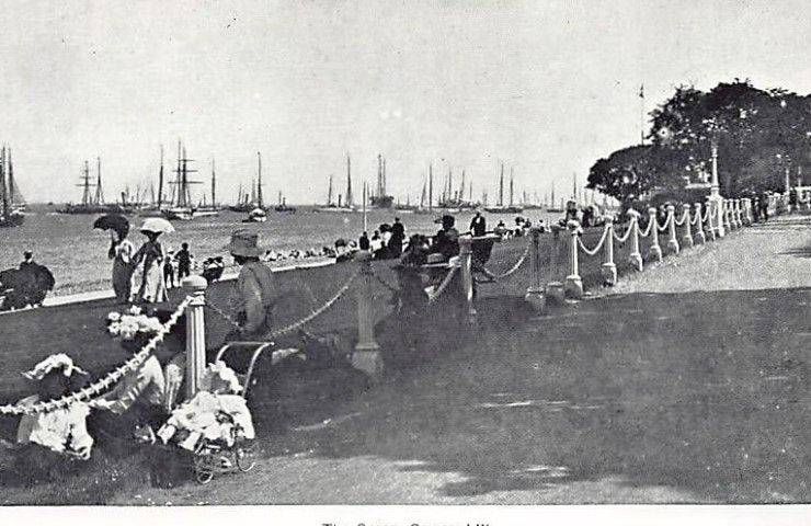 England Iow Cowes The Green Vintage A4 Photo Print