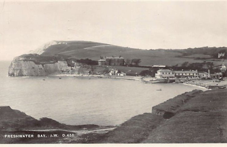 England Isle Of Wight Freshwater Bay Vintage A4 Photo Print