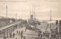 England Liverpool Lancs Ss Teutonic At Landing Stage Vintage A4 Photo Print