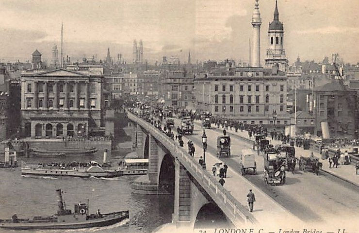 England London E C London Bridge Publisher Levy Ll 237 Vintage A4 Photo Print