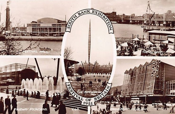 England London Festival Of Britain 1951 South Bank Exhibition Vintage A4 Photo Print