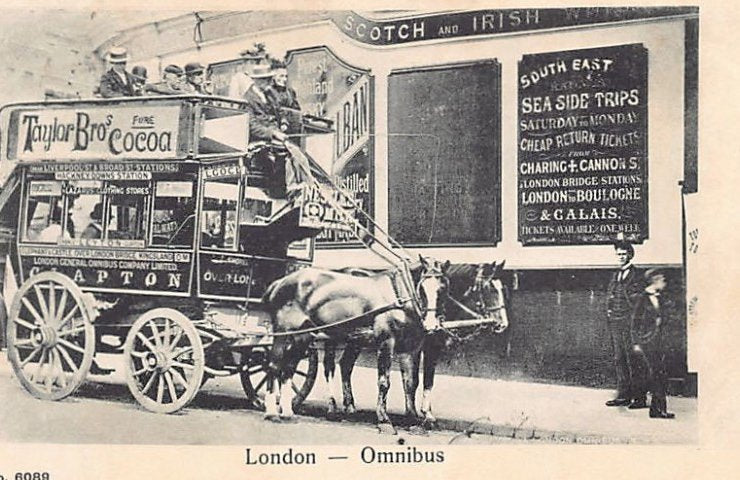 England London Omnibus Liverpool St Broad St Stations Hackney Downs Station Vintage A4 Photo Print