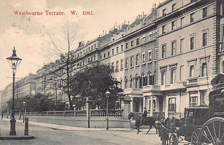 England London Westbourne Terrace Vintage A4 Photo Print