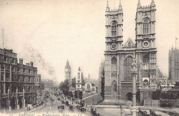 England London Westminster Abbey Publisher Levy Ll 38 Vintage A4 Photo Print