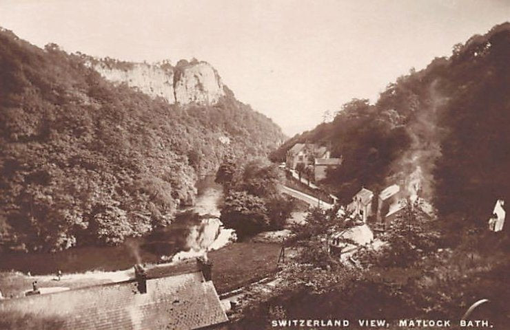 England Matlock Bath Switzerland View Vintage A4 Photo Print