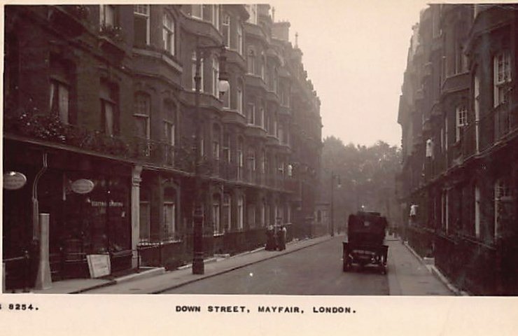 England Mayfair London Down Street Vintage A4 Photo Print