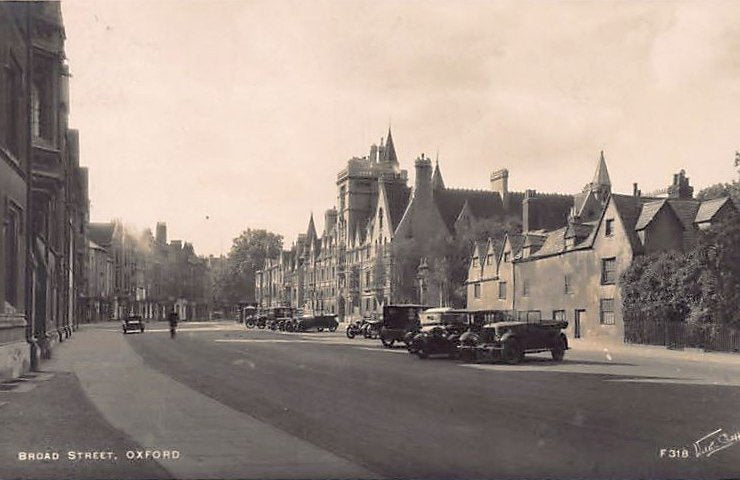 England Oxford Broad Street Vintage A4 Photo Print