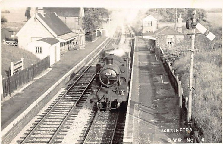 England Shrops Berrington Railway Station Vintage A4 Photo Print