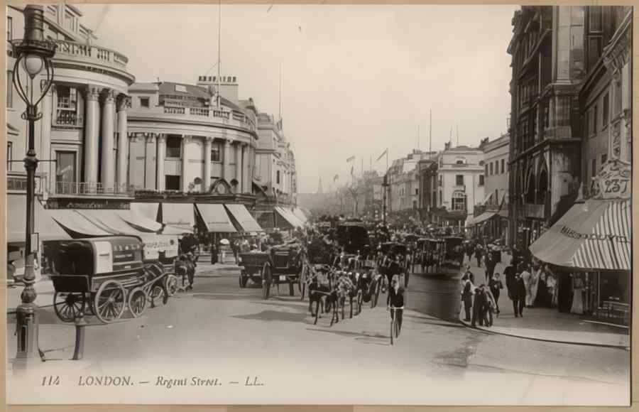 England Streets Of London 035 Vintage A4 Photo Print