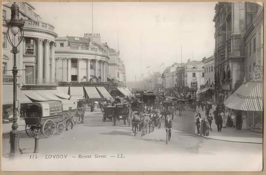 England Streets Of London 045 Vintage A4 Photo Print