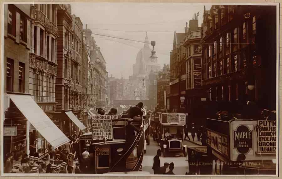 England Streets Of London 077 Vintage A4 Photo Print